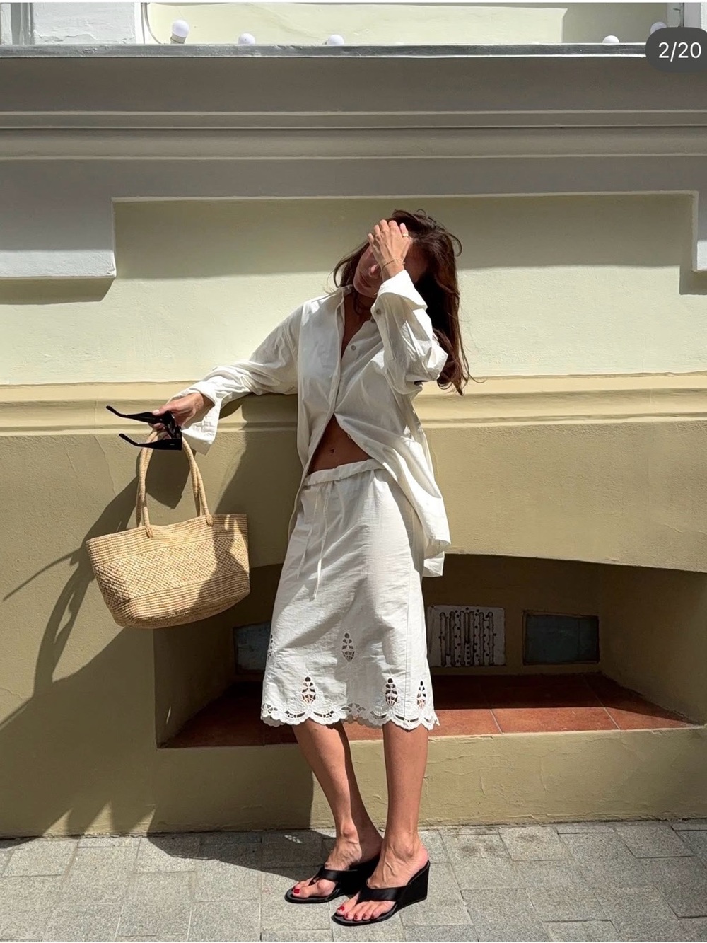 NWT Mango Raffia Tote in Natural - Picture 5 of 12